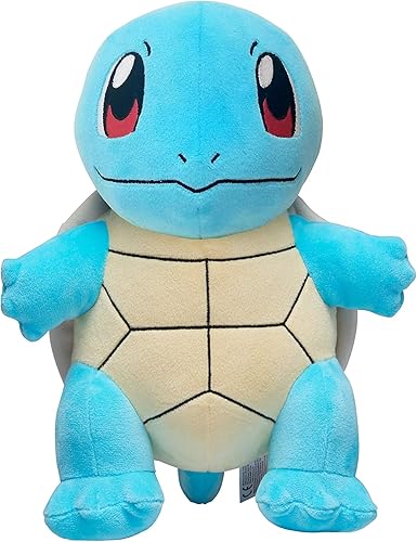 Pokémon BO37956 Squirtle Schiggy PLUSH-Peluche de Pokémon de 12 pulgadas, detalles auténticos, juguetes para niños, multicolor