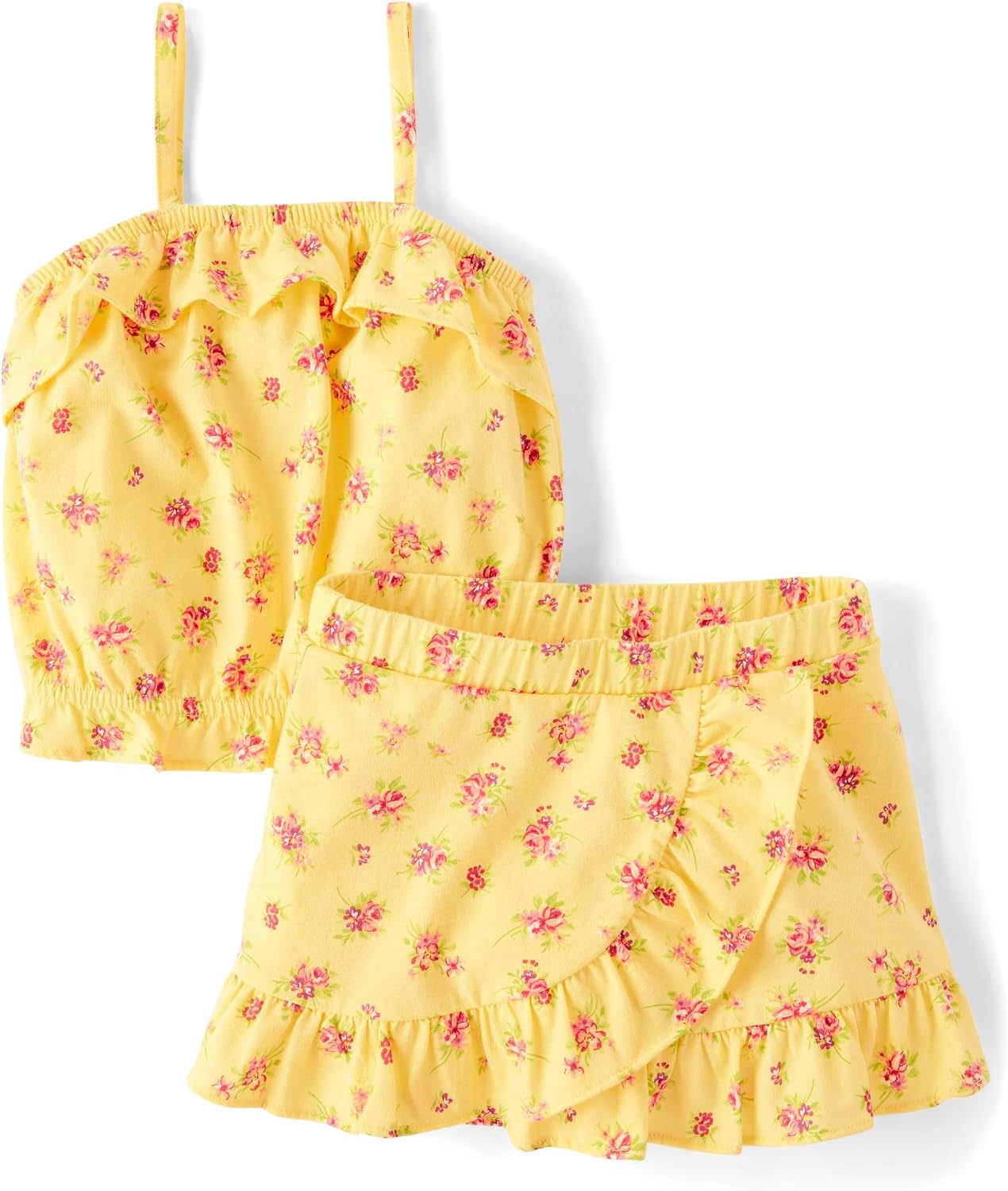 The Children's Place Baby Girls' And Toddler Tank Top and Skort 2 Piece Outfit Set