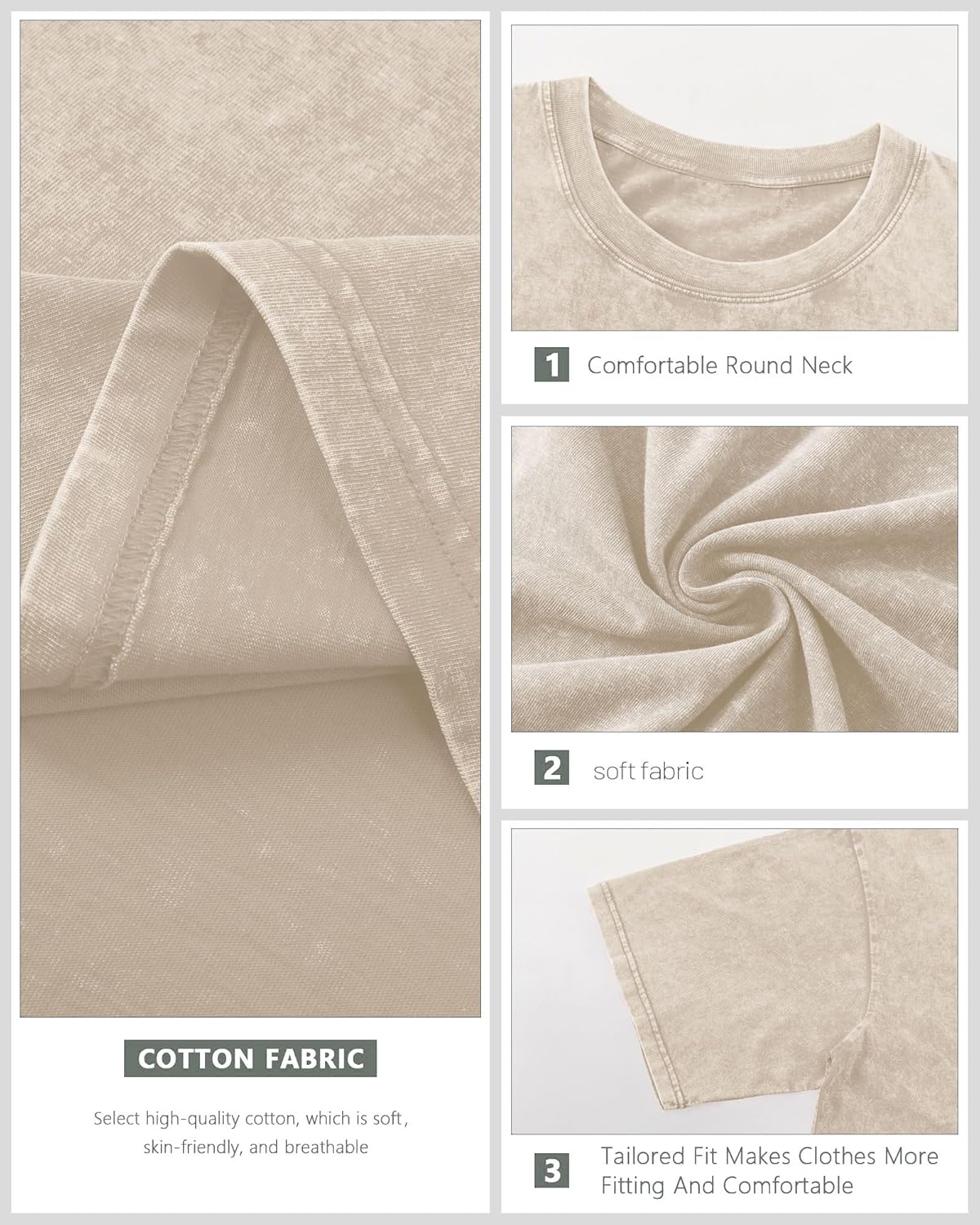 Oversized Boys Tshirts Kids Cotton Blank T Shirts Unisex Basic Tees Acid Wash Tshirt Solid Youth Short Sleeve Tops - Image 6