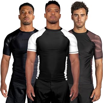 Sanabul Essential Short Sleeve Rash Guard MMA BJJ Wrestling Grappling Jiu Jitsu