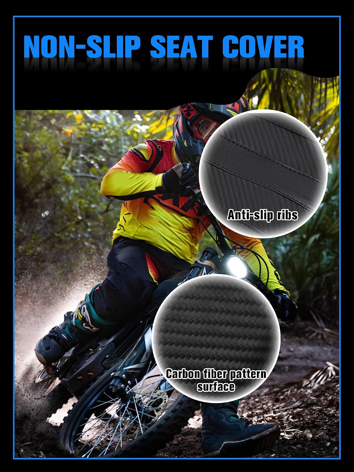 Electric Dirt Bike Seat Cover for Talaria Sting MX3/R MX4 MX5/PRO Black,High Elastic Leather