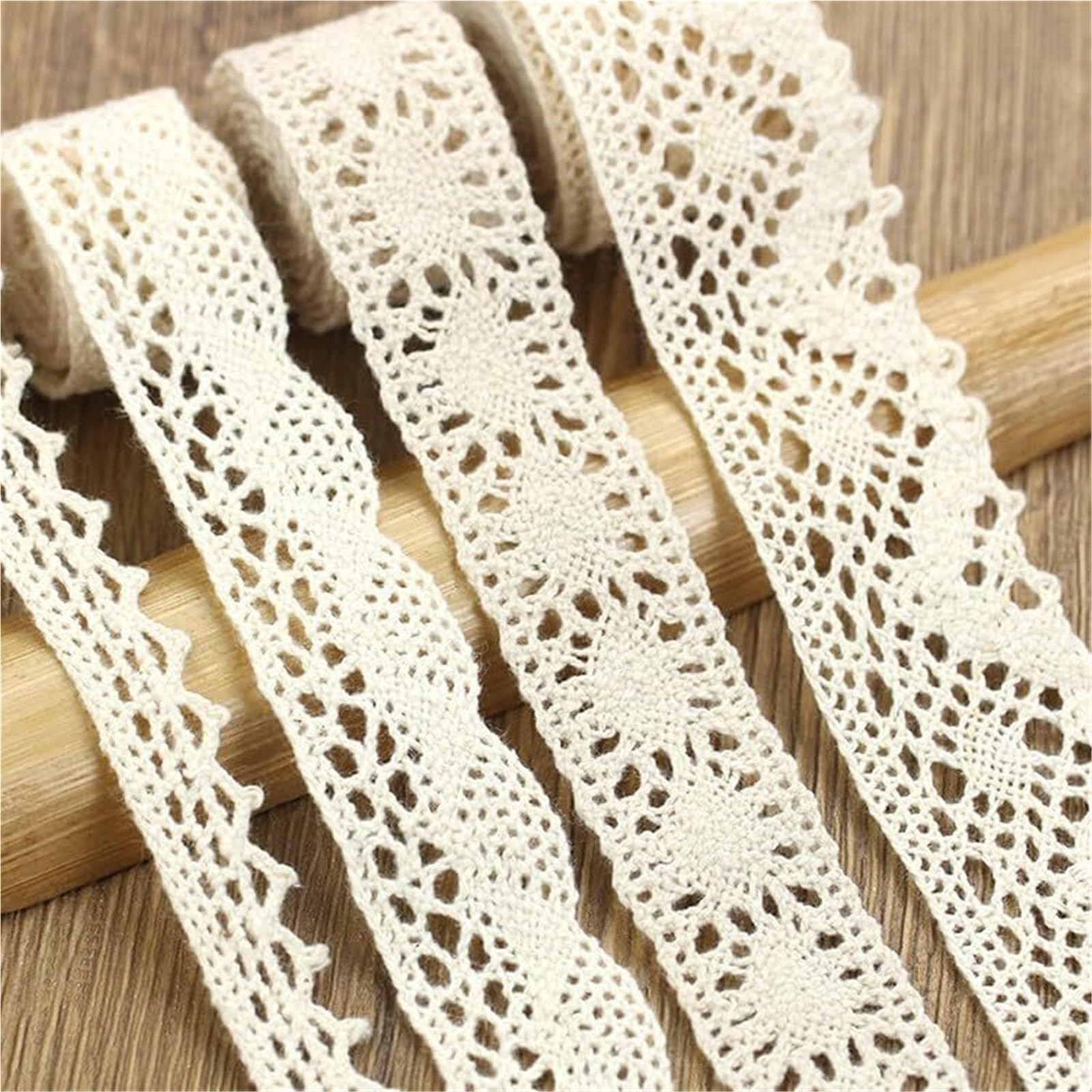 Koronkowa taśma ozdobna, Fabric Lace Trim Ribbon 10m Floral Embroidered Multiple Widths(Style P Width 2.7cm)