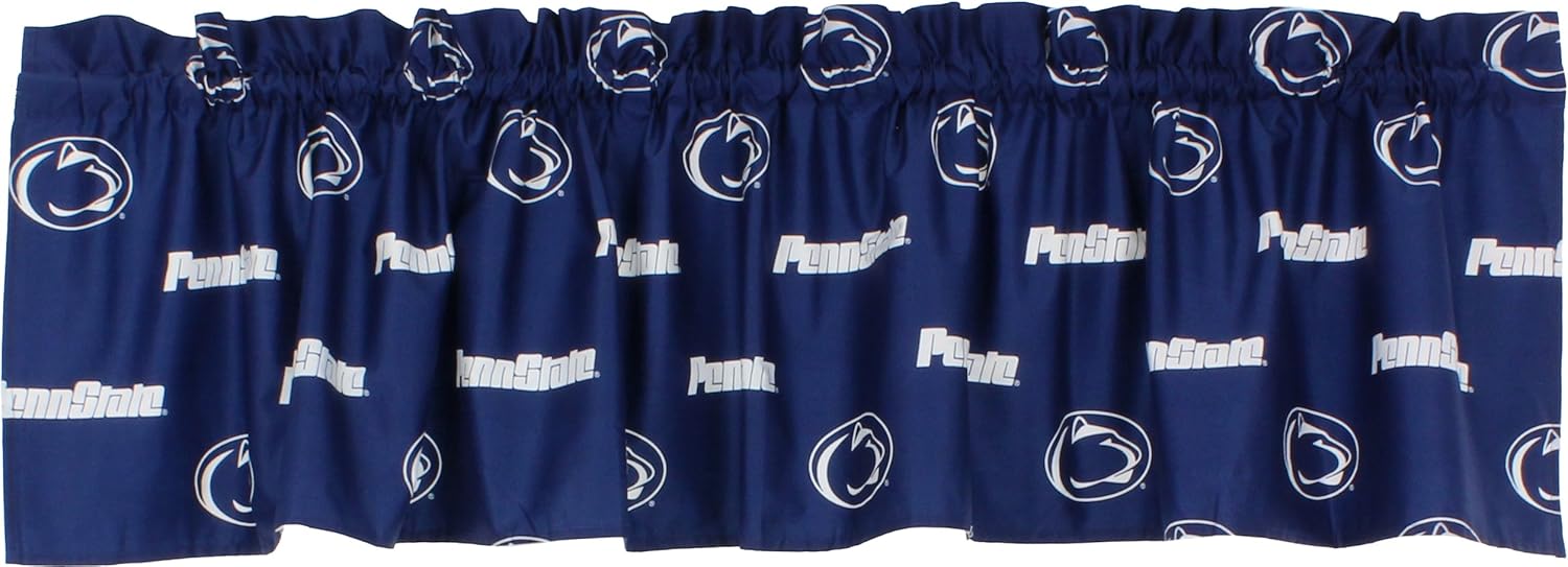 College Covers Everything Comfy Penn State Nittany Lions Printed Curtain Valance - 84" x 15"