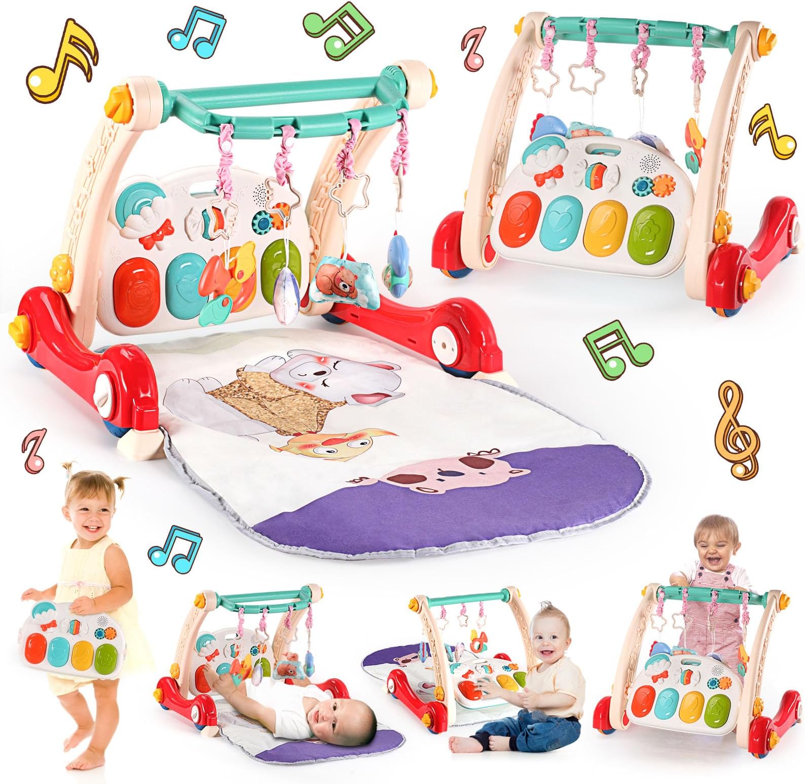 Play Mats Piano Tummy Time Mat TOY Life Baby Gym Play Mat With