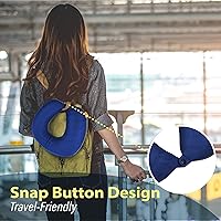 Vista 5 de TREKOLOGY Almohada cervical de viaje para avión – Almohada de cuello de avión de primera calidad para dormir – Soporte de cuello definitivo