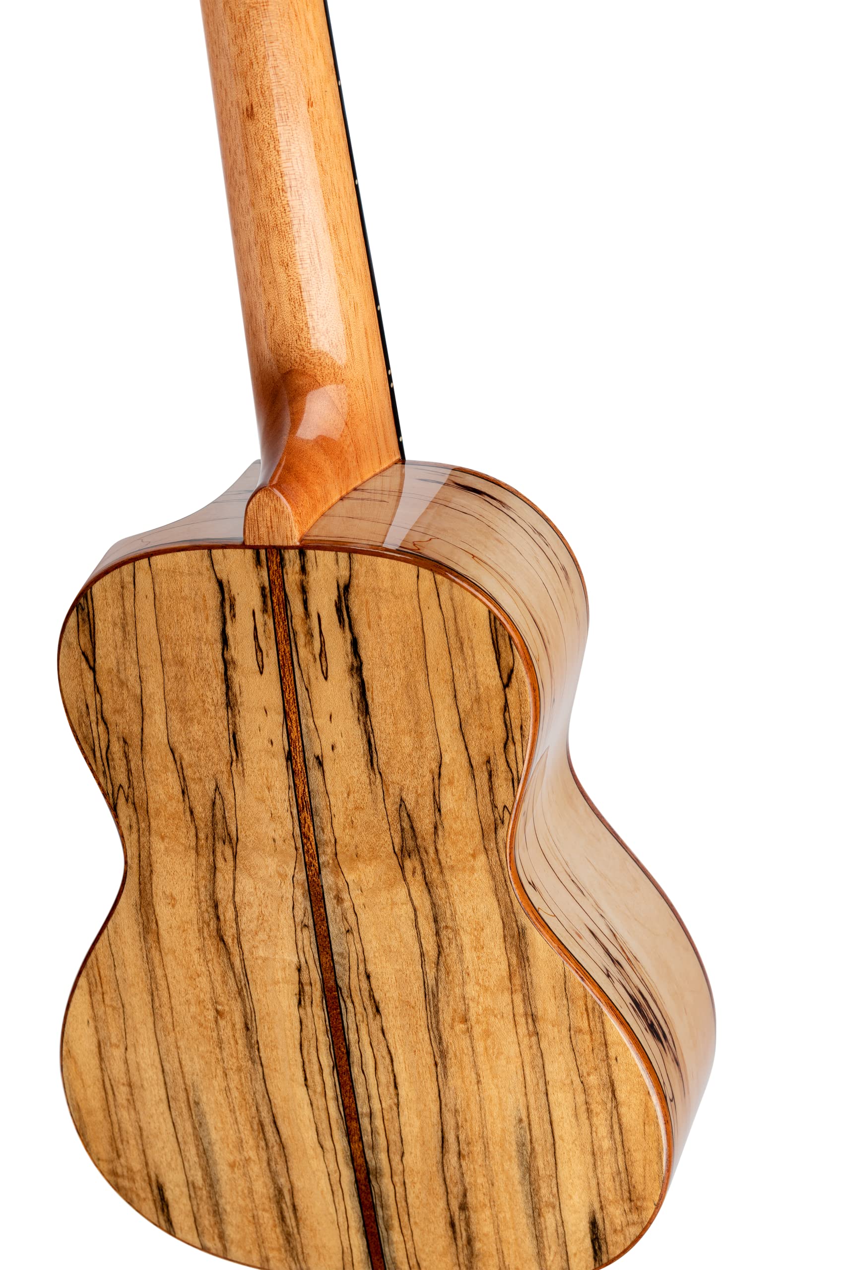 Ortega Guitars Ukulele Concerto Elettro-Acustico – Elite Series – Gig Bag Inclusa – Spalted Acero, Natural (RUET-SMA)