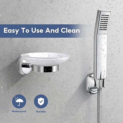 Miniatura 6 de Jabonera de pared para baño y cocina de acero inoxidable