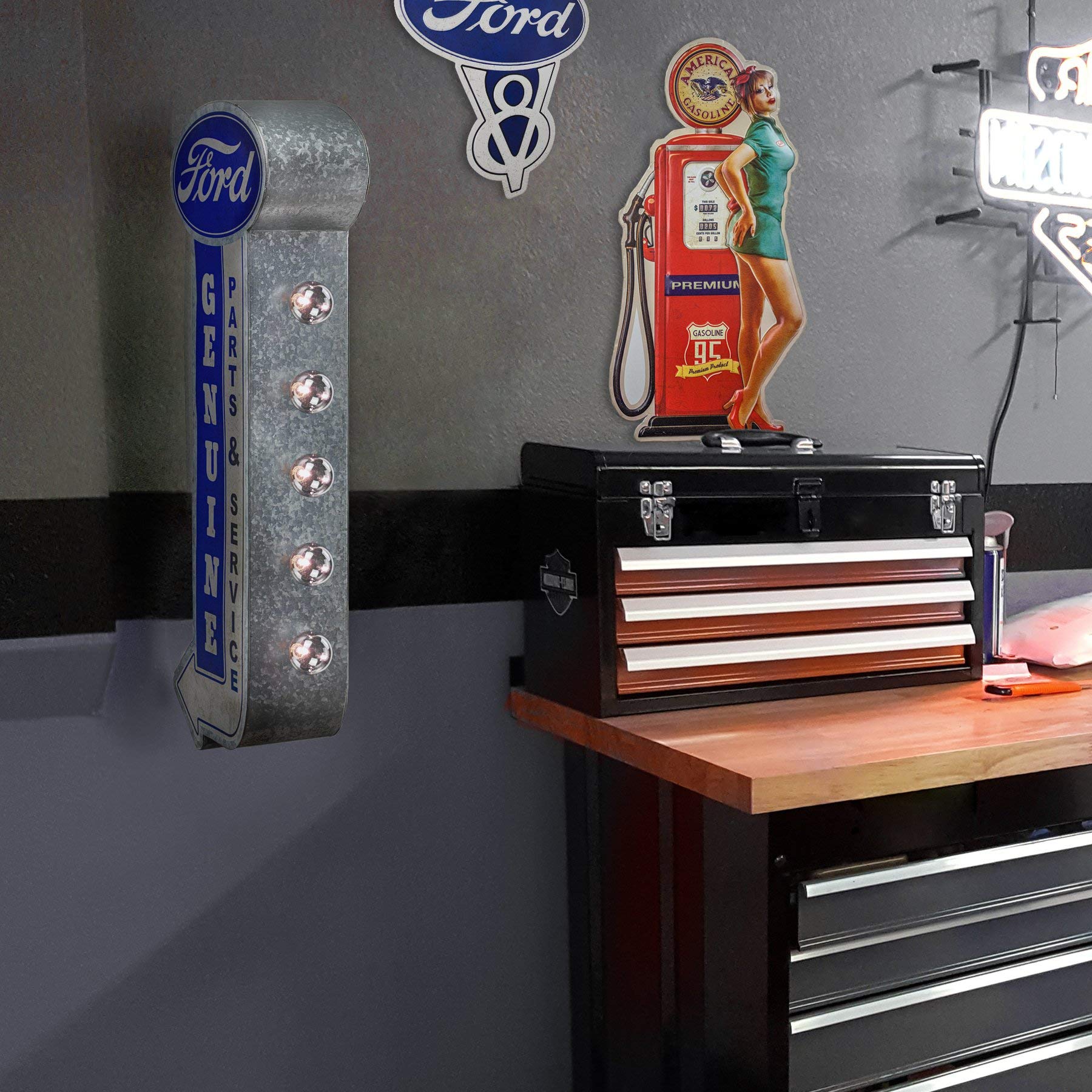 Amazon.com: Ford Parts Service Garage - Reproduction Vintage 
