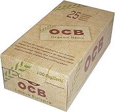 Ocb 25 x Organic Double Hemp Leaves