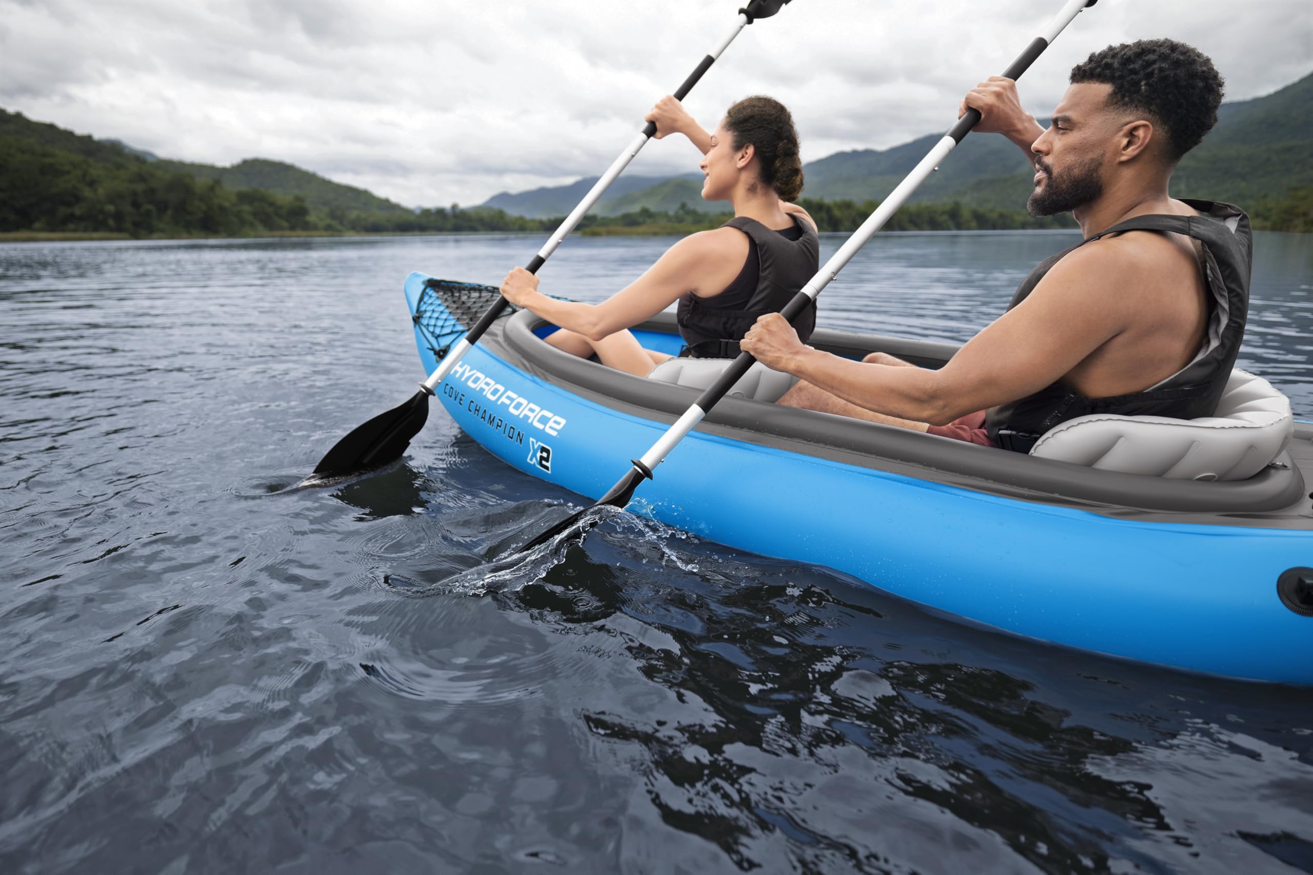 Bestway Hydro-Force Cove Champion X2 Kayak Inflable 2 Plazas con Bomba y Accesorios