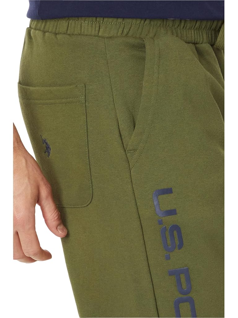U.S. POLO ASSN. Graphic Print Fleece Knit Jogger Pants
