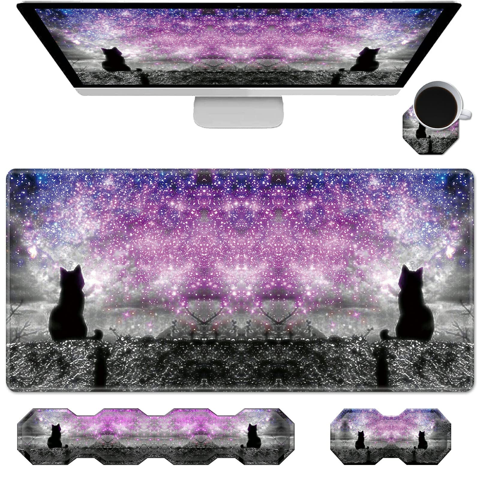 Ergonomic Wrist Rest & Mouse Pad Set - Cherry Blossom Comfort -15