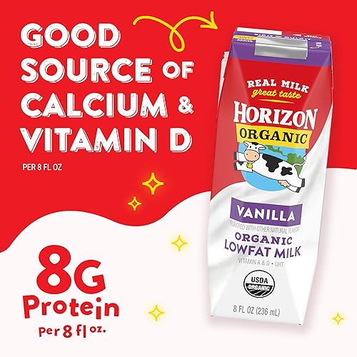 Miniatura 85 de Horizon Organic Cajas de leche bajas en grasa, fresa, 8 onzas, paquete de 6