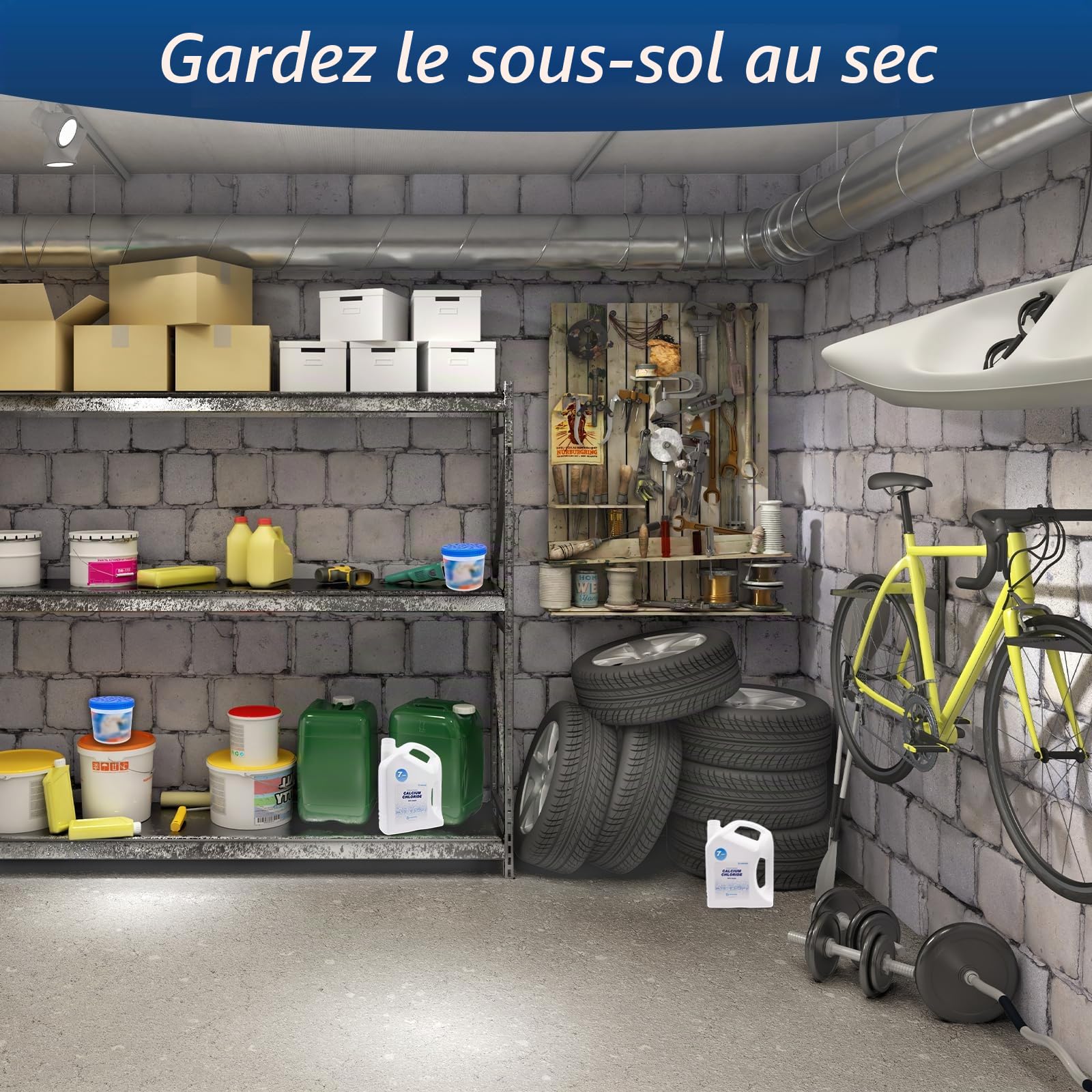WiseSorb - 3,18 kg Billes de Chlorure de Calcium – Absorbeur d’Humidité Réutilisable, Sans Parfum, Protection Anti-Humidité pour Maison, Placards, Armoires et Stockage