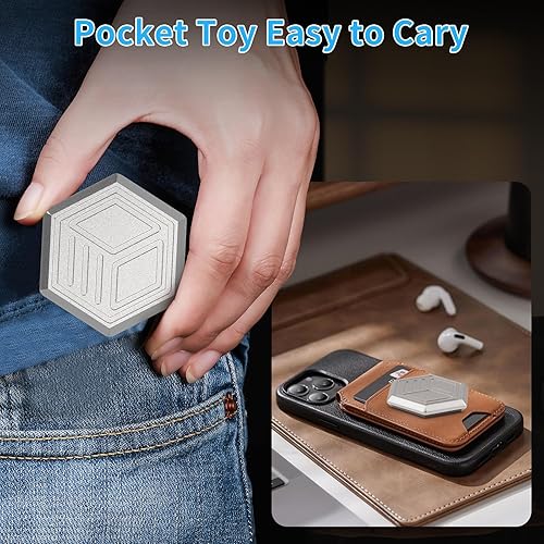 Miniatura 6 de OBEST Fidget Slider hexagonal deslizante en múltiples direcciones Fidget Toy Magnet para adultos Fidget Slider Juguete para adultos Juguete para