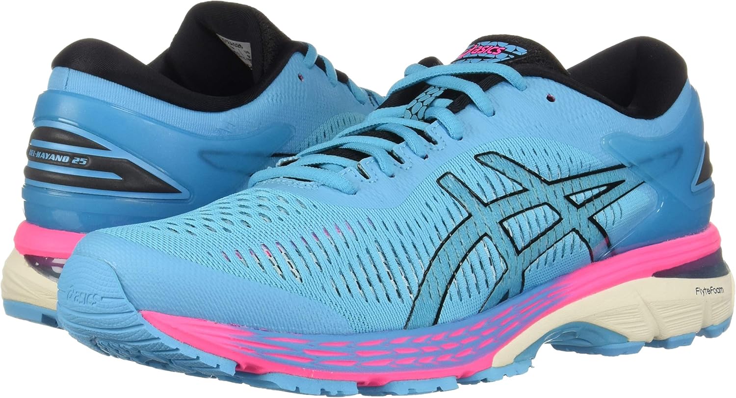 ASICS Women's Gel-Kayano 25 Shoes 6 Aquarium/Black