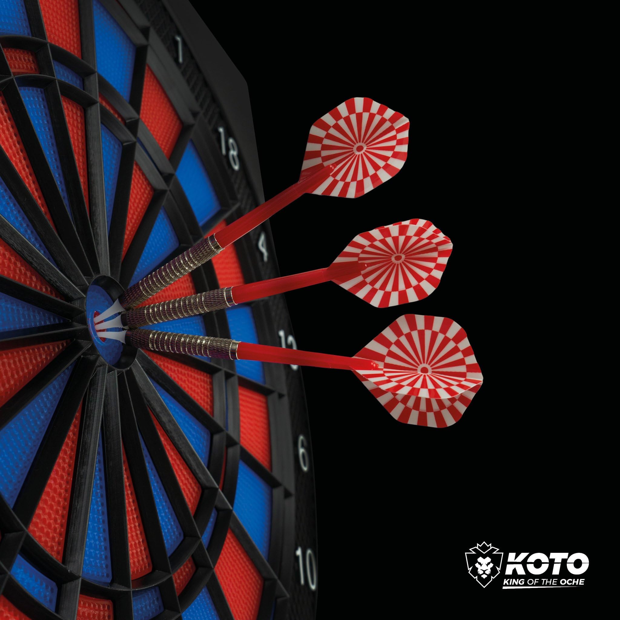 KOTO – Diana Electrónica Royal Star 315, 6 Dardos Soft, 48 Juegos, Más de 315 Variantes, Pantalla LED, para 1-8 Jugadores
