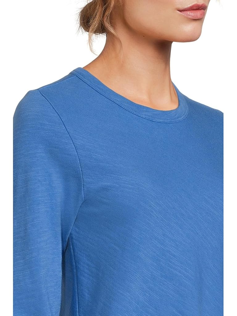 Blue Lilla P Long Sleeve Cropped Tee