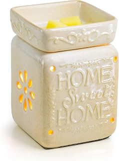 VP Home Wall Plug-in Wax Warmer for Scented Wax Ceramic Home Sweet Home Electric Home Fragrance Warmer for Essential Oils Candle Wax Melts and Tarts Scent Warmer Night Light
