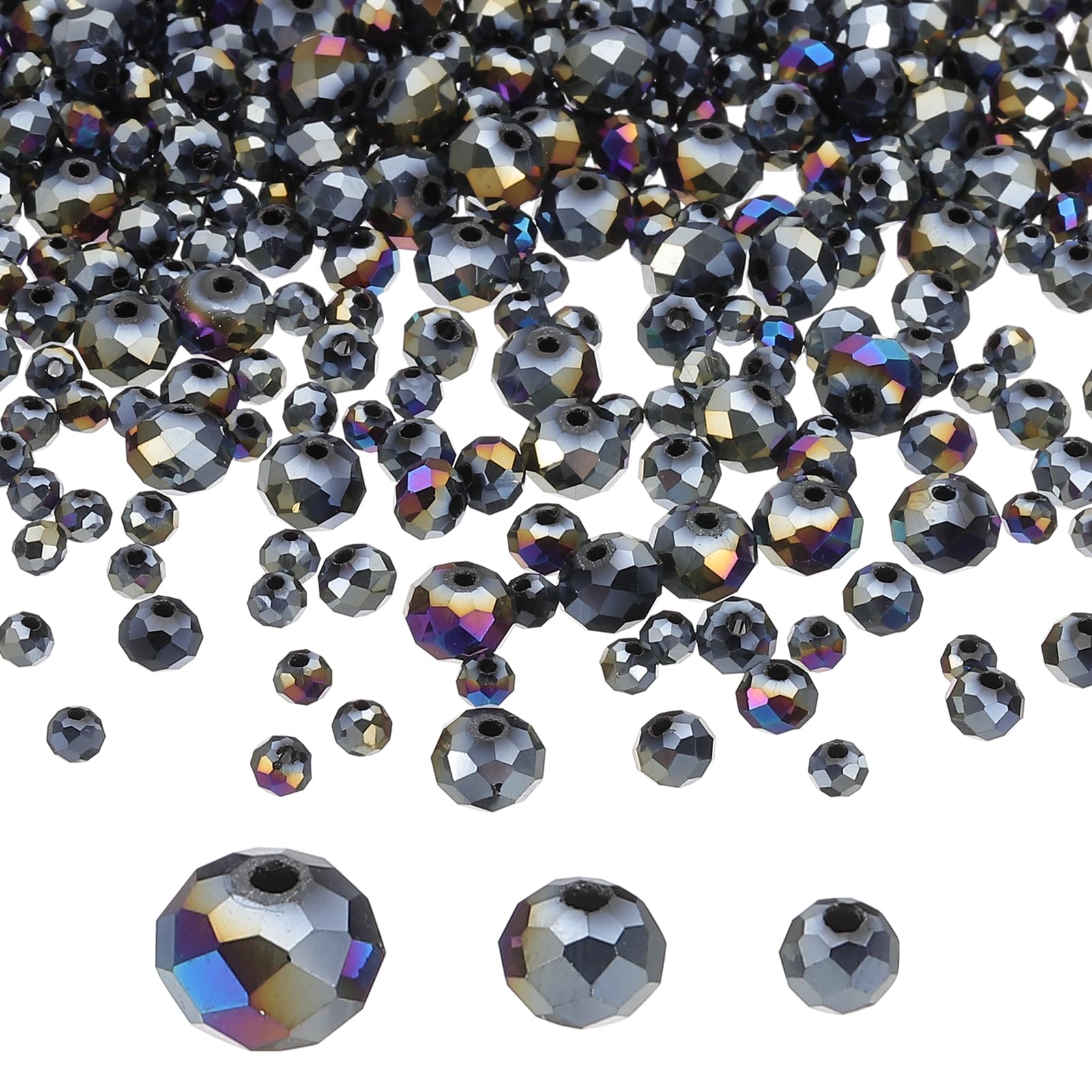 PATIKIL Rondelle Crystal Beads
