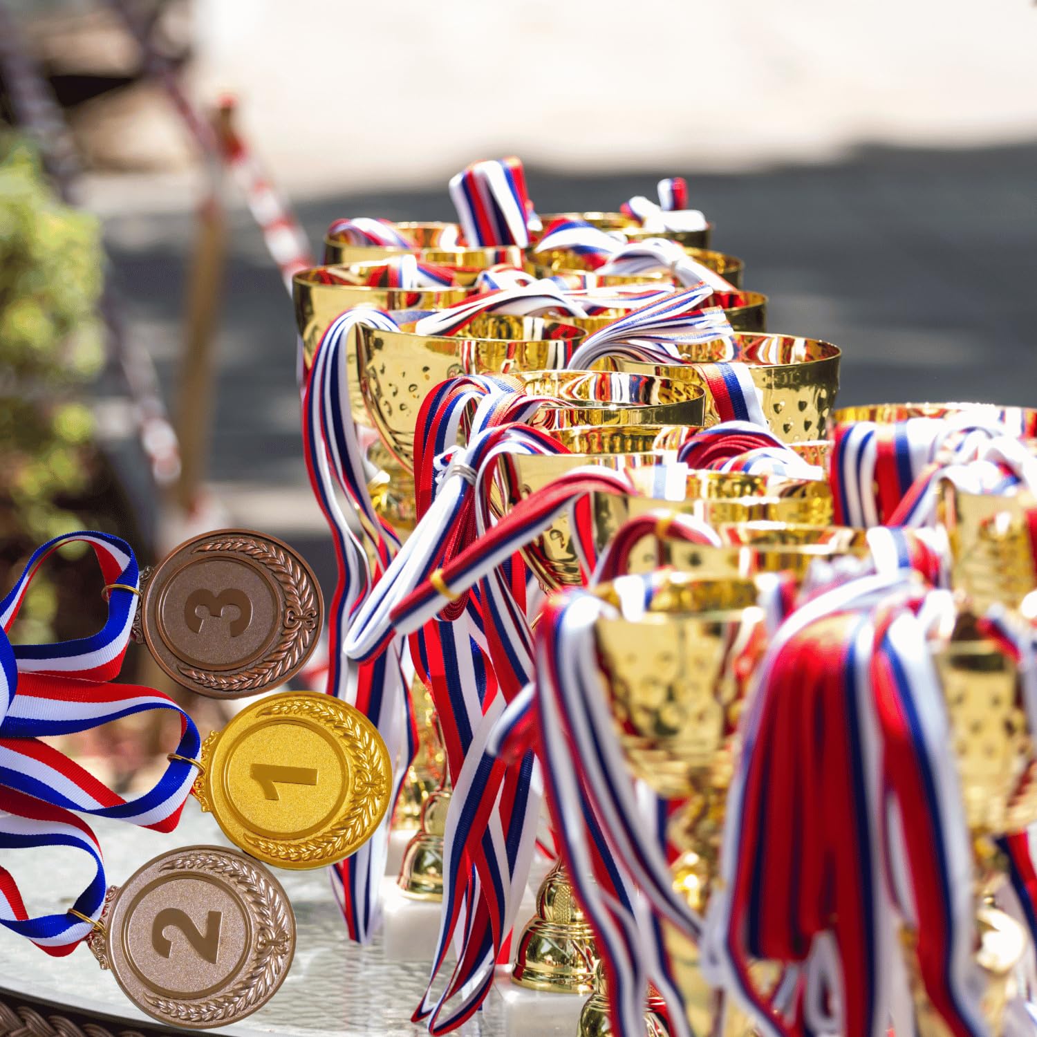 Amazon | JNALFG 表彰用メダル 金メダル 銀メダル 銅メダル