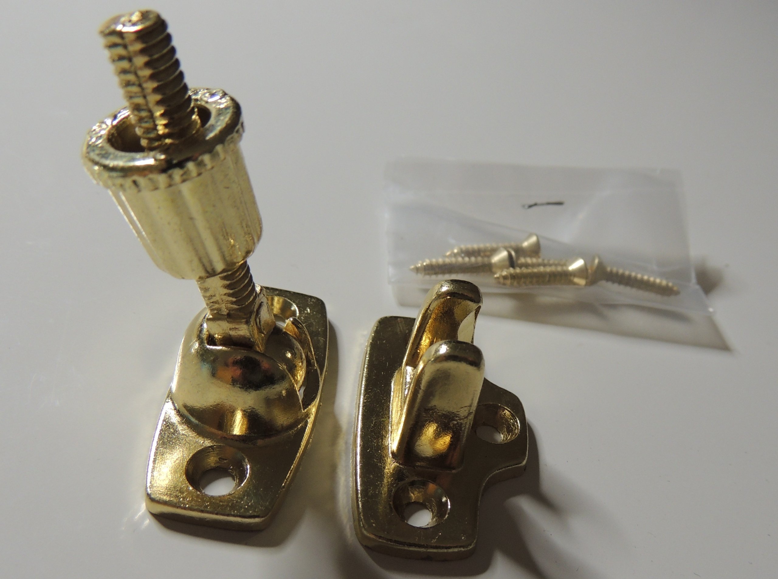 Laiton Poli BRAS Type Fenêtre Guillotine Fermeture Levier Verrou Loquet