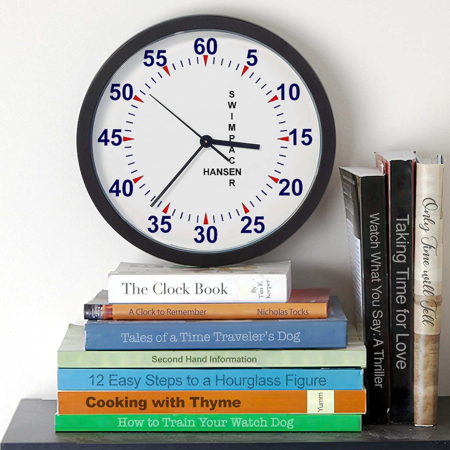 CafePress Swim Pace Clock 10" Wall Clock for Livingroom, Kitchen, or Office