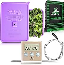 Decarboxylator Box, Silicone Baking Pan to Decarb & Infuse into Butter, Oils, & Tinctures, Kit for Magical Decarboxylation & Infusions with Digital Thermometer - Edibox Purple