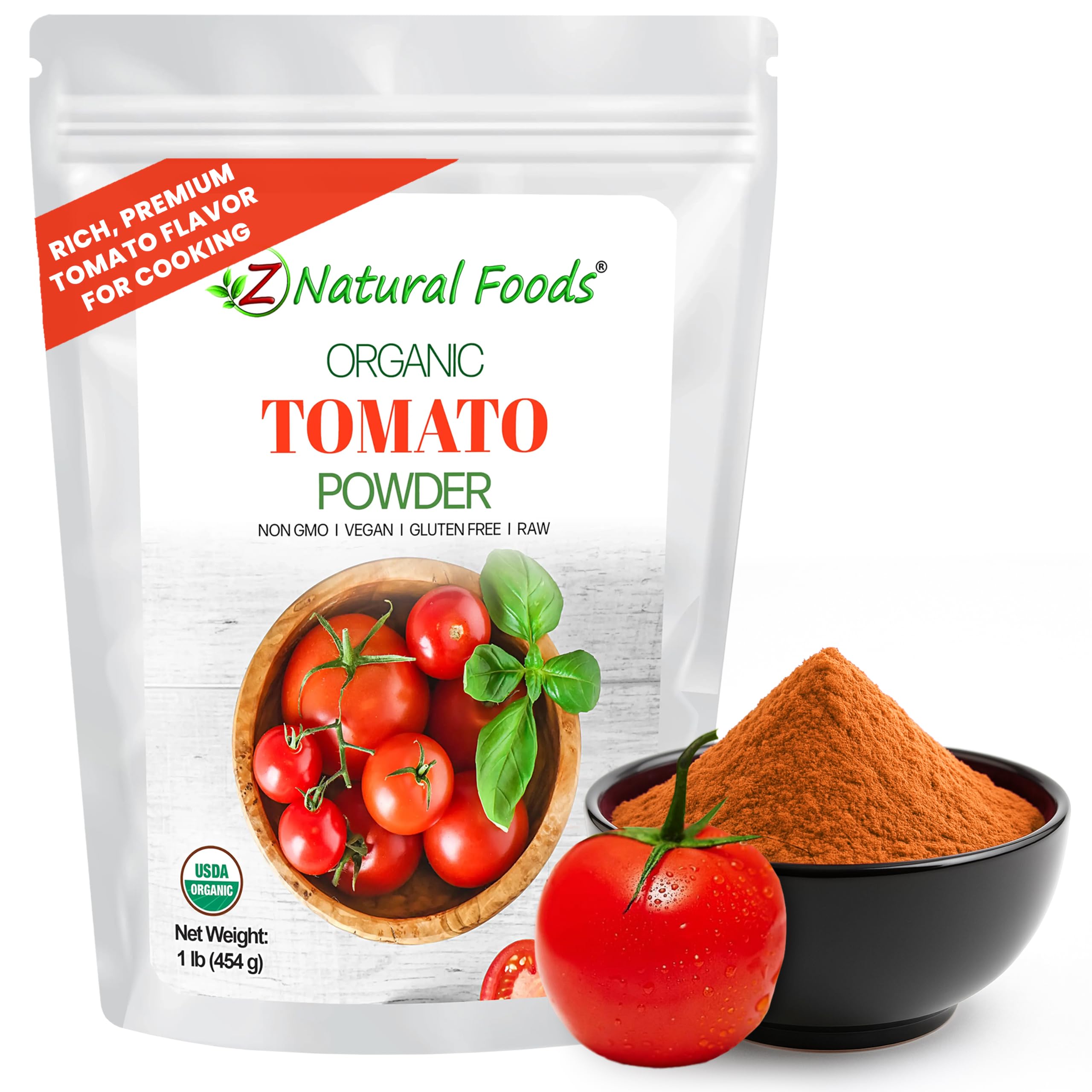 Amazon.com: Z Natural Foods Organic Tomato Powder - Vegan, Gluten