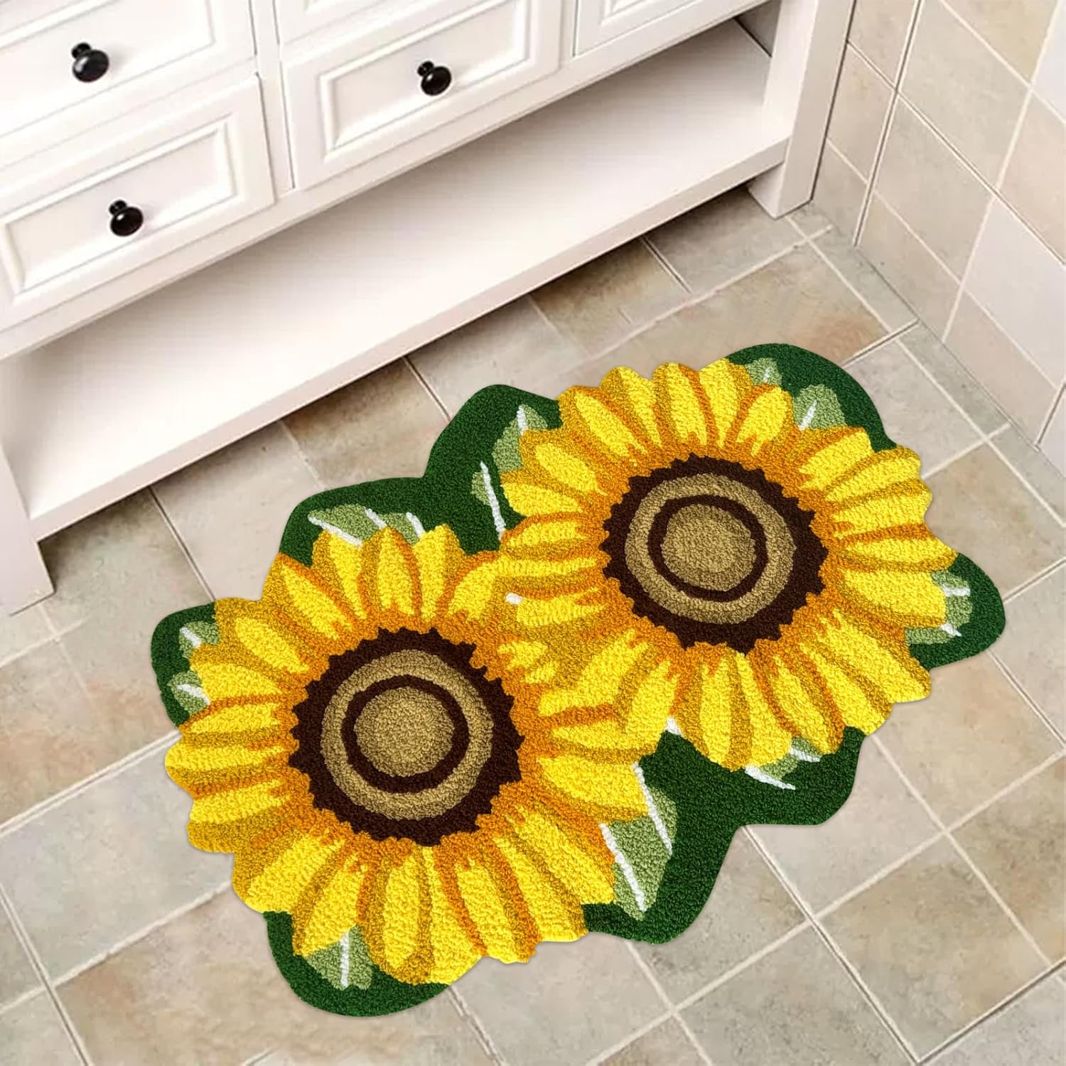 Amazon.com: ABREEZE Sunflower Rug,21.7