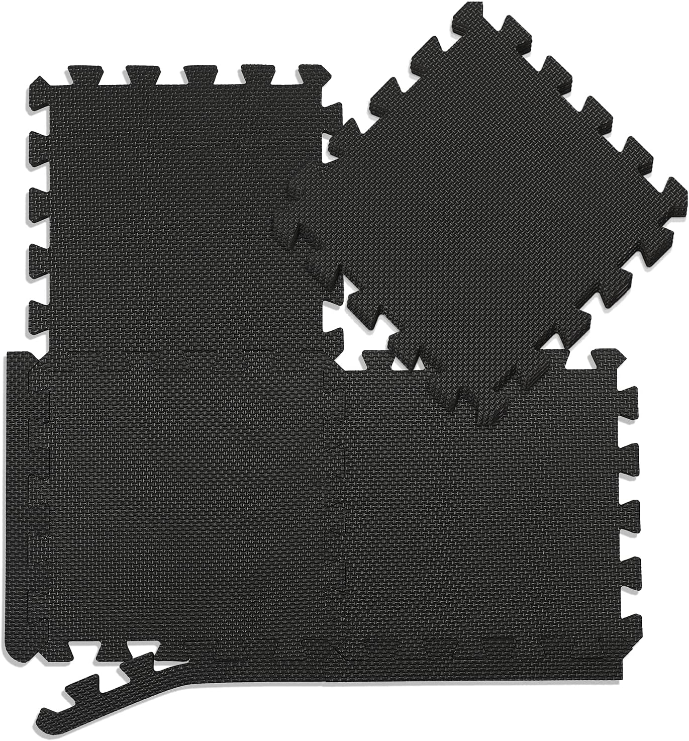 qqpp Alfombrilla de ejercicio EVA para entrenamiento en casa, rompecabezas entrelazado, baldosas de espuma de goma, alfombrillas para yoga,