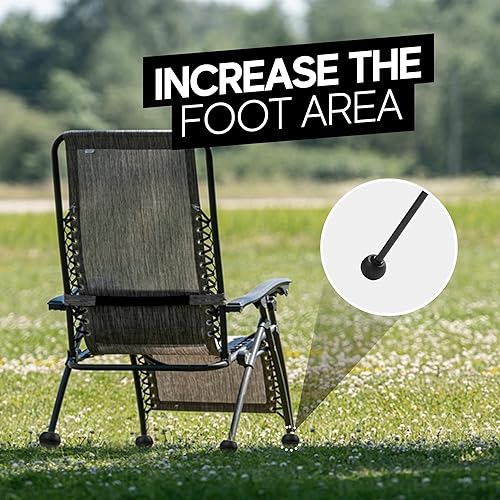 Miniatura 5 de Patas de goma estabilizadoras para silla de campamento Helinox  Tapa duradera para patas de silla de exterior, ayuda a la estabilidad en superficies