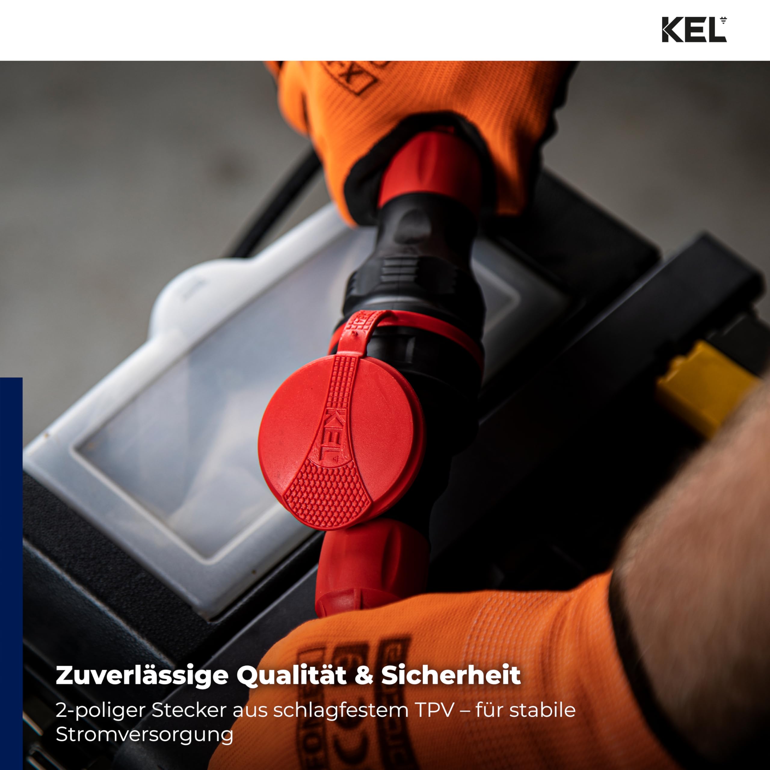 KEL Enchufe Schuko de protección de contacto, 5 unidades, de alta calidad, sellado herméticamente IP54, 16 A/250 V, enchufe de protección de contacto, para uso comercial, construcción y uso en