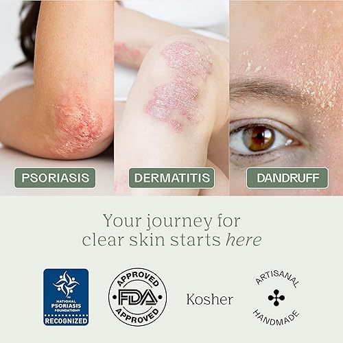 Miniatura 7 de DERMABON Jabón corporal de psoriasis de alquitrán de carbón al 2% y barra de eczema  Controla y alivia la psoriasis, eczema, dermatitis y caspa