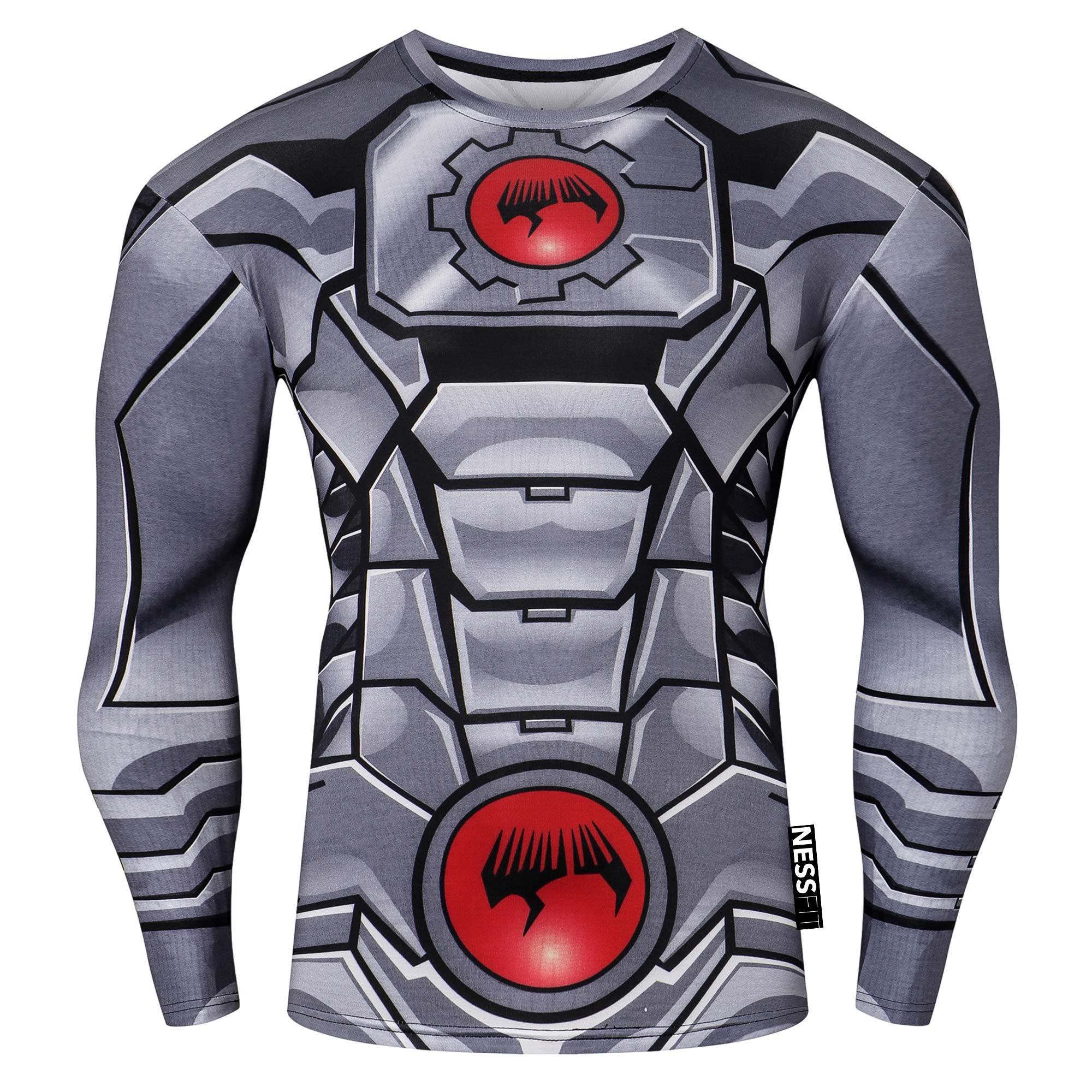 Nessfit Men's Superhero 6 Superhero Activewear - Superhero Gym Top - Base Layer For Fitness Training - Breathable(, Small)