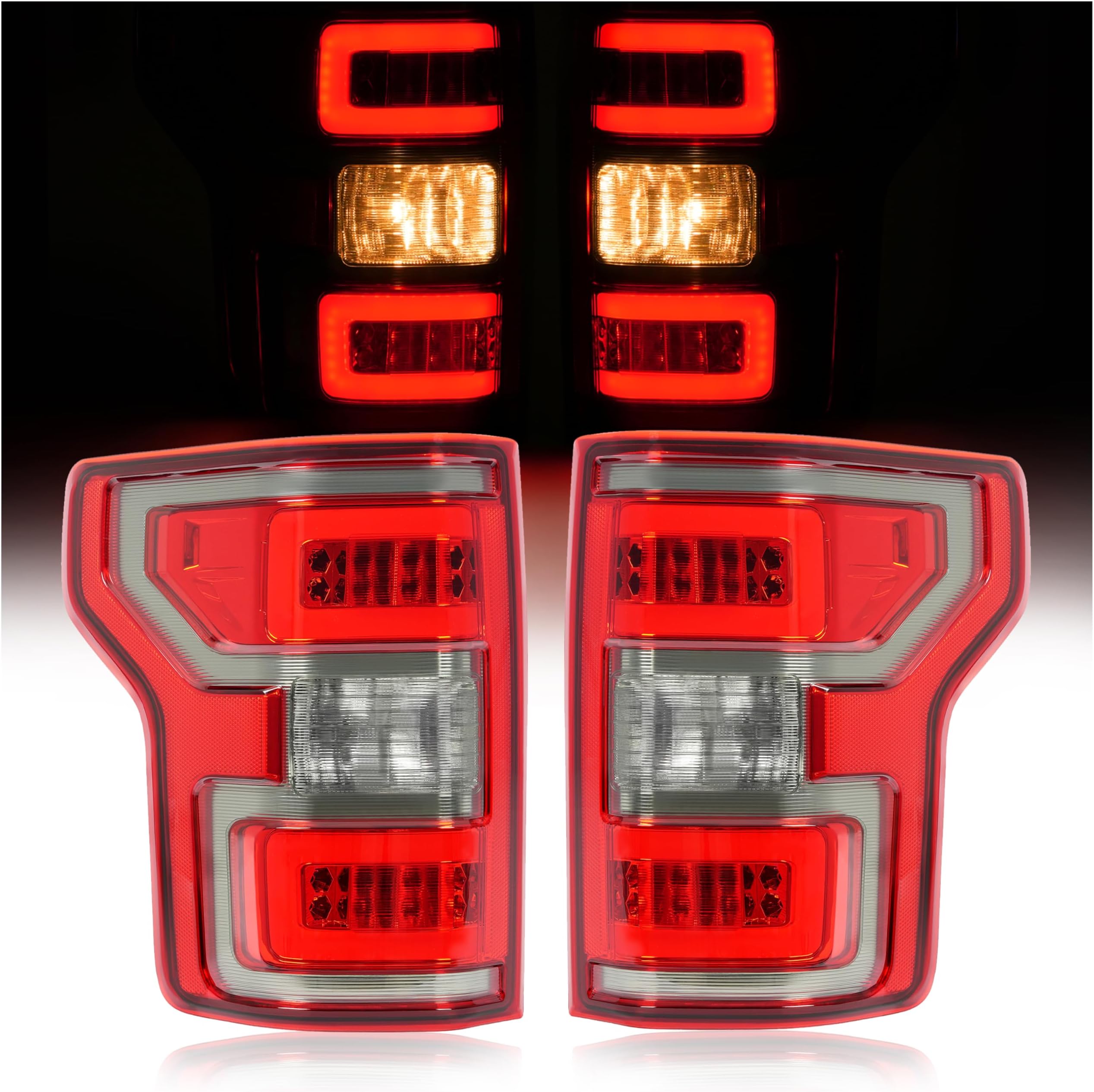 Purchase Smoked 07-13 Silverado 1500/2500/3500 Pickup Truck Led Tail Lights Brake Lamps In