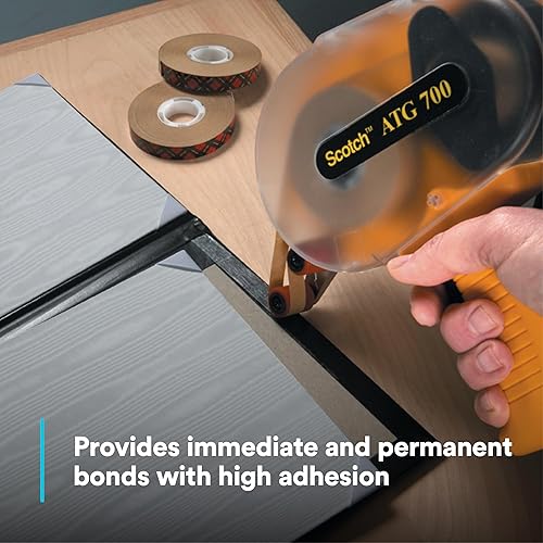 Miniatura 3 de Scotch Atg - Rollo de cinta adhesiva de transferencia, permanente, soporta hasta 0.5 libras, 0.75 pulgadas x 36 yardas, transparente