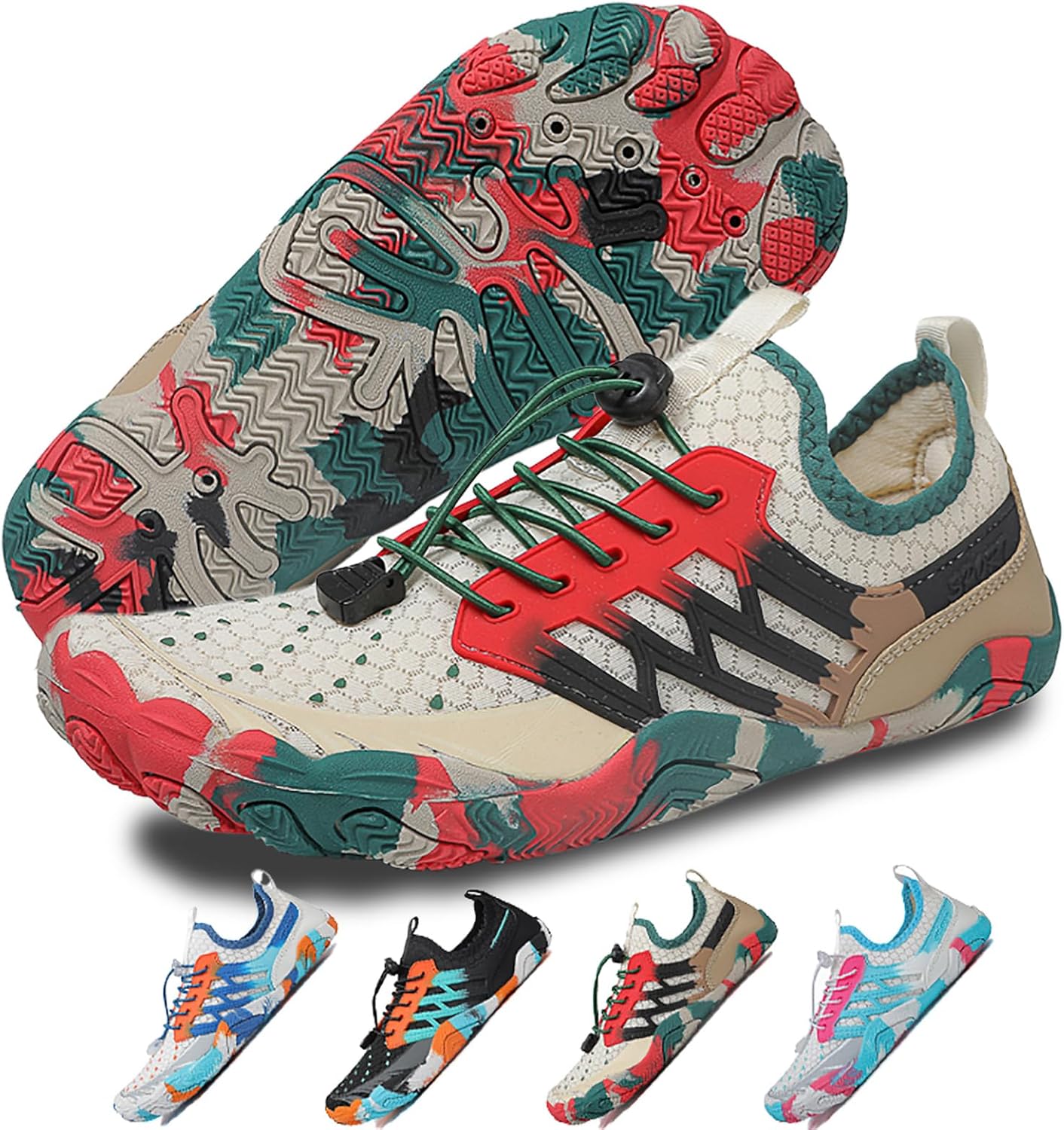 Hike Barefoot Shoes Women Men Pro Water Footwear Wide Toe Box Non-Slip Unisex Athletic Outdoor Running Shoes