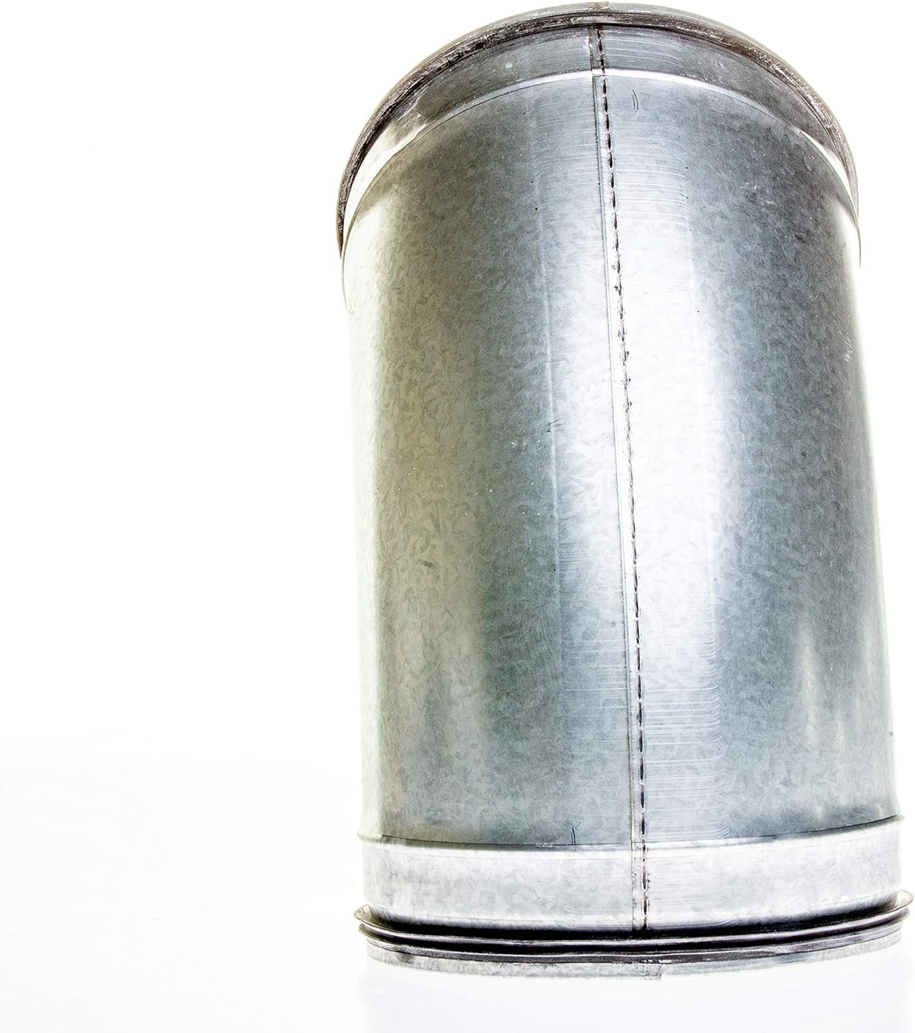 Two Piece Solid Welded HVAC Angle 45 Degrees with Gasket - Dust Collection (4")