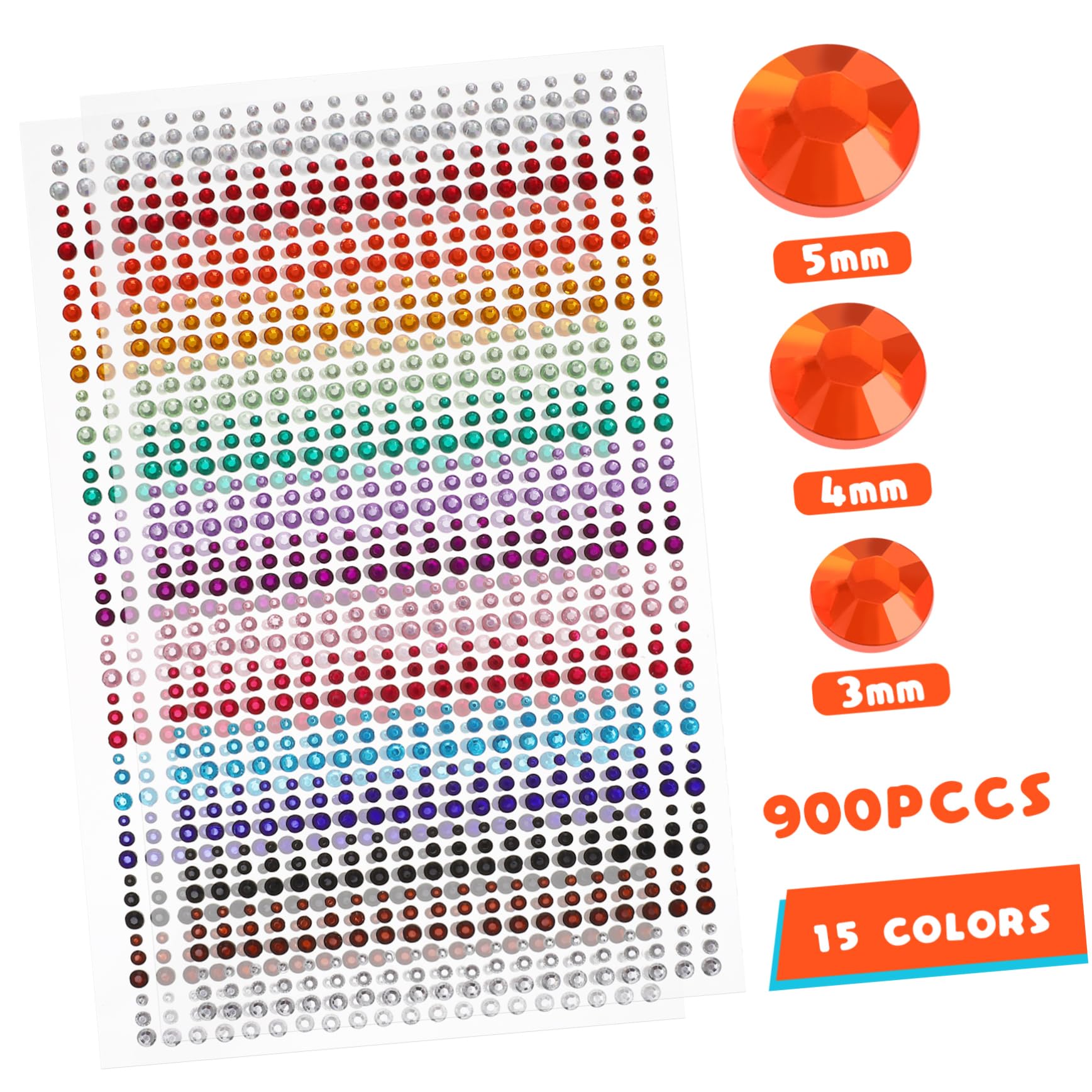 Healeved 6fogli Adesivi Per e Decorazioni Per Unghie Per Makeup e Crafting Facile Applicazione