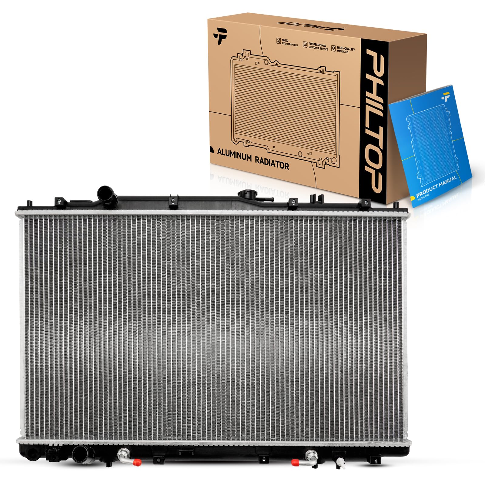 PHILTOP CU2270 Radiator Compatible with 1999-2004 Odyssey, Automotive Replacement Engine Radiator
