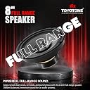 TOYOTONE 8-Inch Full Range Speaker | Hi-Fi Loudspeaker Driver | Deep Bass & Clear Vocals | 8 Ohm | Ideal for Home Audio, PA Systems, DJ Speakers, Tower Speakers & DIY Projects. gallery image