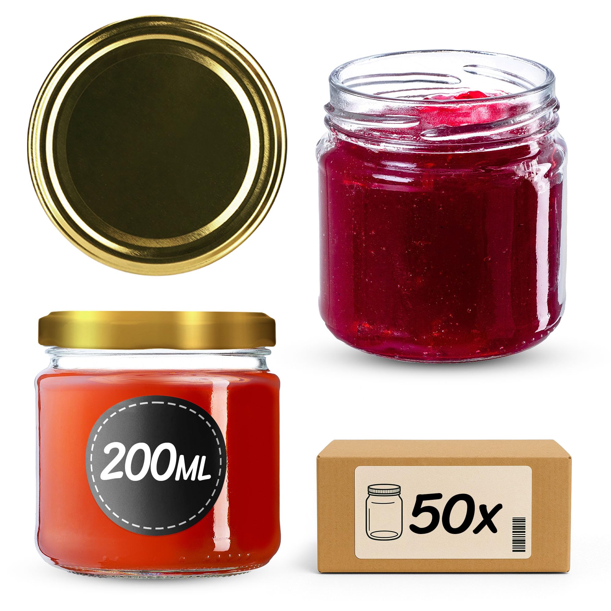 KADAX Lot de 50 Bocaux 200ml : Conservation Optimale | Analyse AethelGem