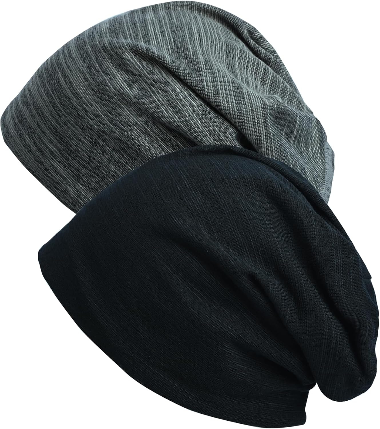 ELLEWIN Cotton Slouchy Beanie Hip-Hop Soft Lightweight Summer Running Skull Cap for Men Women