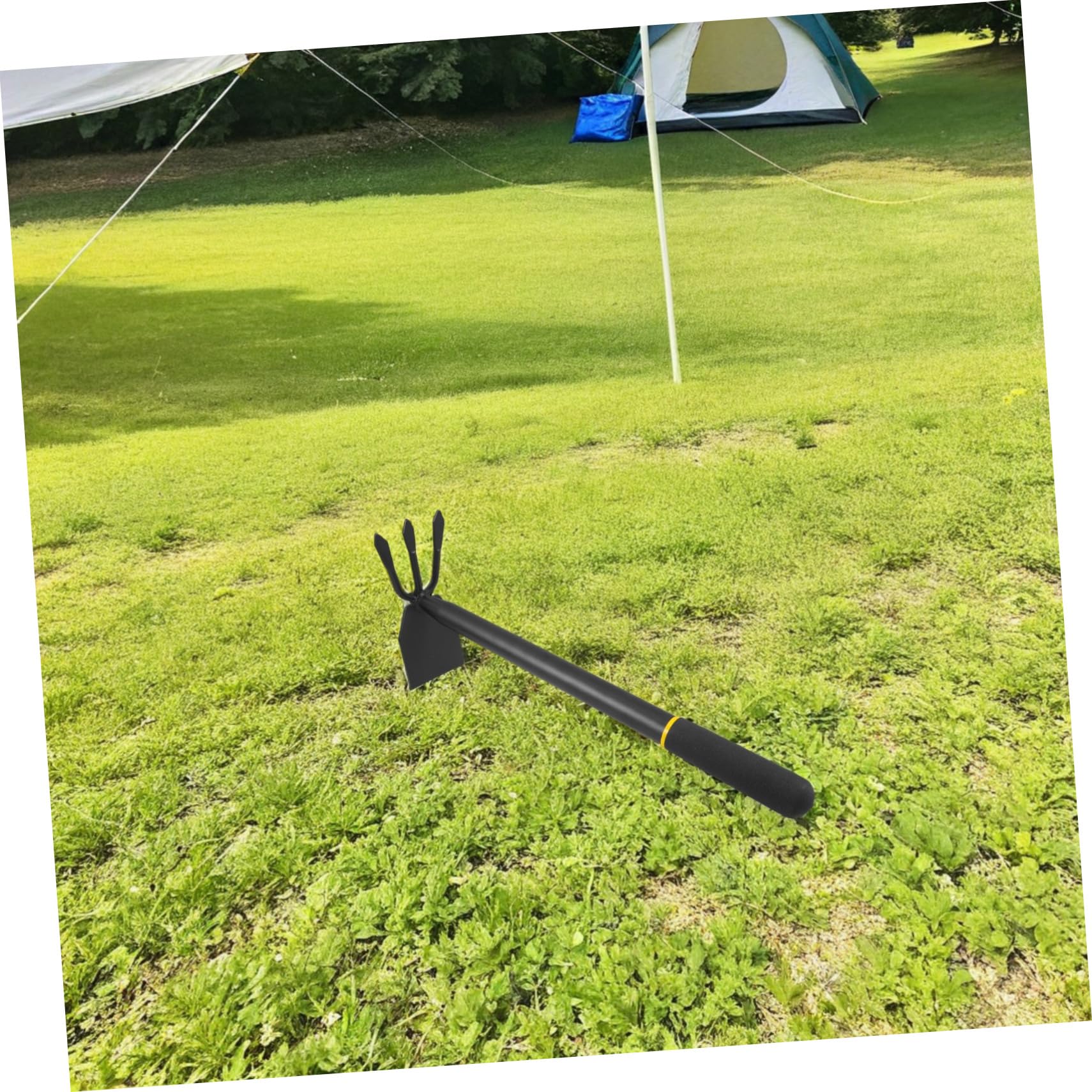 SOIMISS Azada de Dos Cabezas para Jardinería, Herramienta de Excavación Ergonómica y Duradera, Adecuado para Escardar y Plantar en Jardín o Huerto