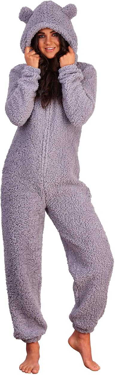 Teddy bear onesie womens Clearance