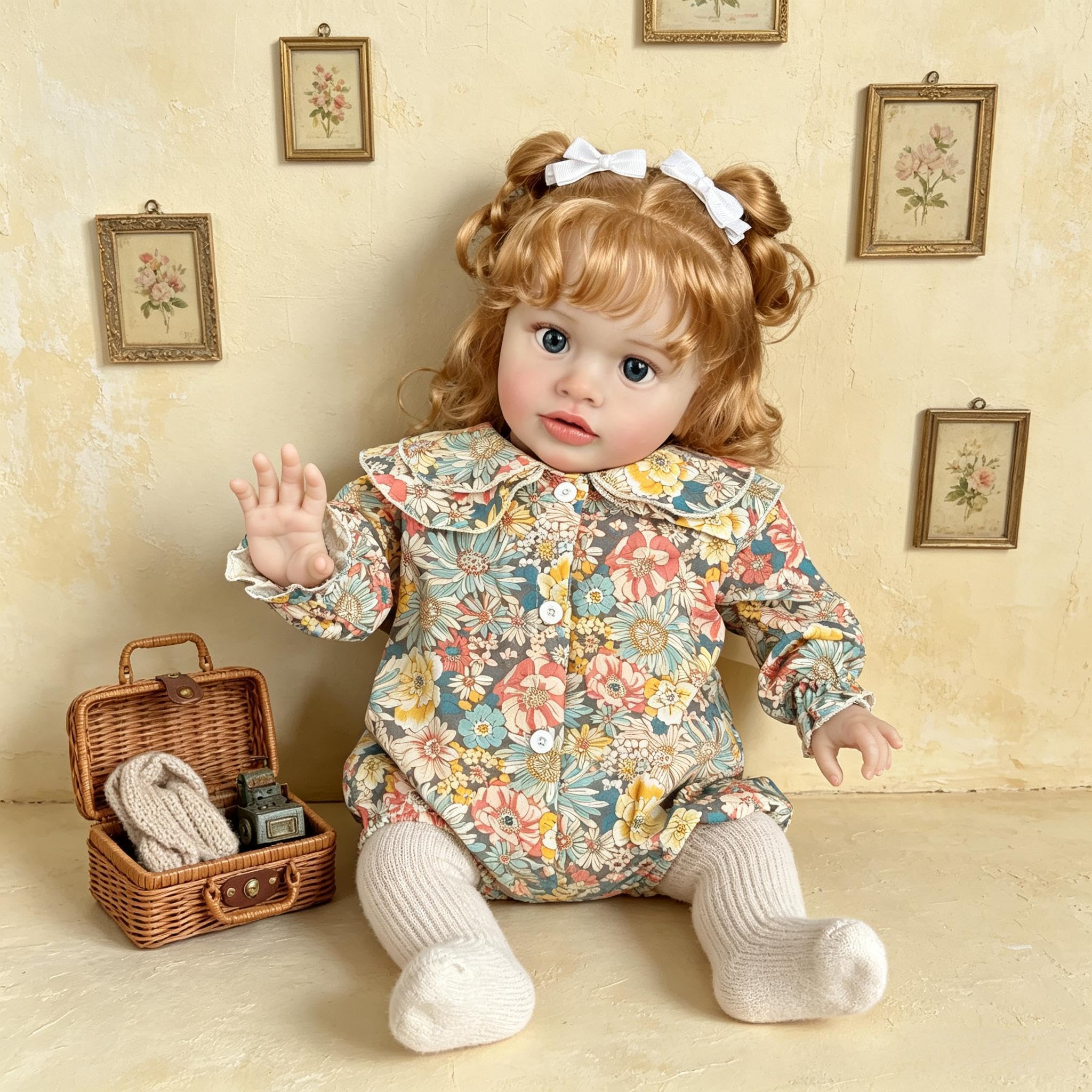 Muñecas Reborn Pippa Niña 26 Pulgadas 66 cm Muñeca de Bebé Reborn Realista, Cuerpo De Tela Suave, Muñecas de Bebés Realistas Que Parecen de Verdad para Navidad Regalo