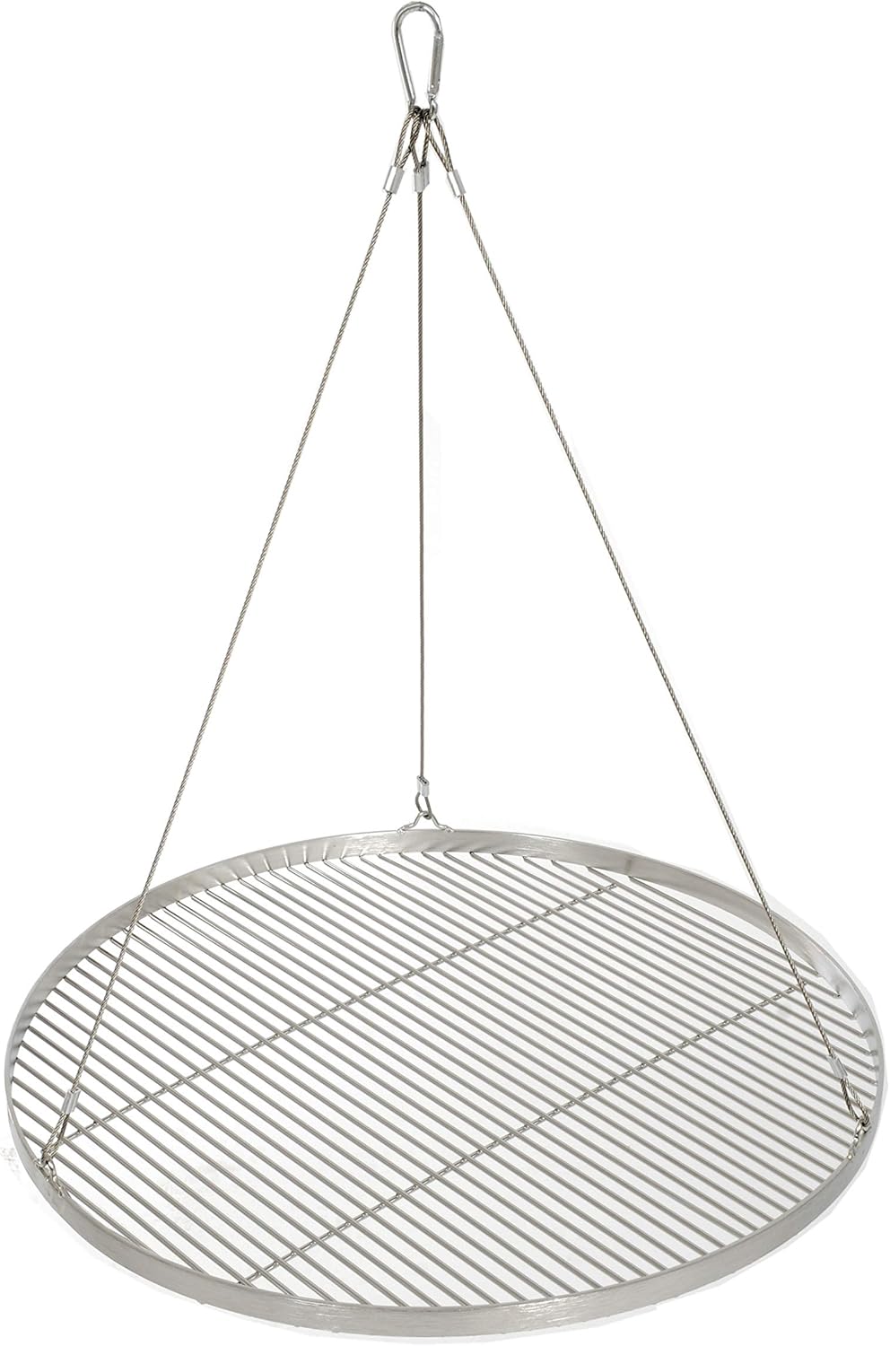 60 cm Grillrost Edelstahl für Schwenkgrill 3 Bein BBQ Grillstab 10 mm ...