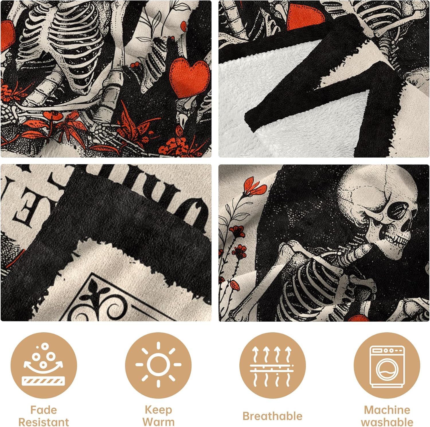 Valentines Day Gifts for Him Her, Anniversary Blanket for Women Men, Birthday Gifts for Boyfriend Girlfriend, I Love You Gift, Engagement, Wedding Gift for Wife, Husband, Couple, 60"X50" - Image 6