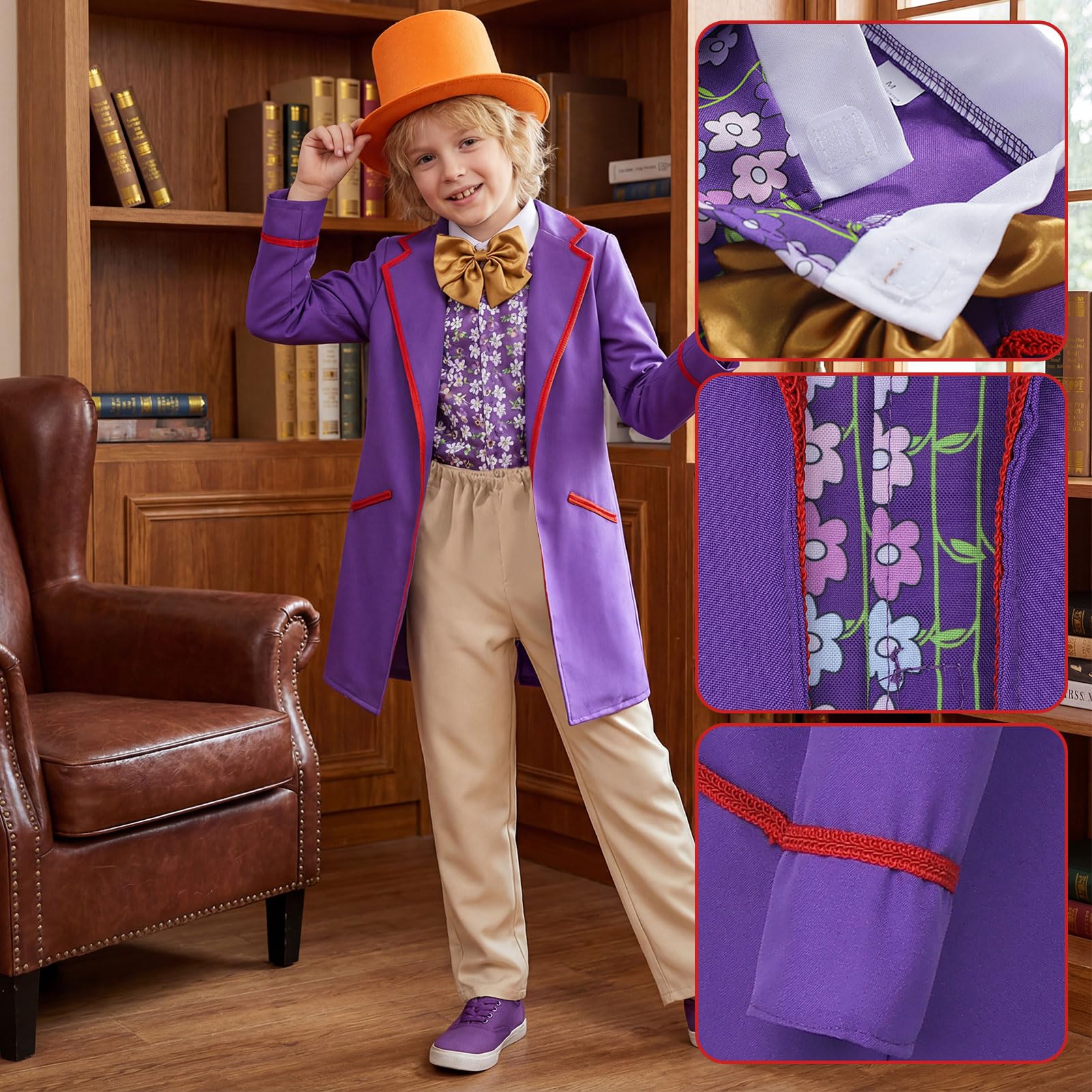 Crittygo Chocolate Factory Costume, World Book Day Costumes, Book Character Factory Workers Costume - Image 2